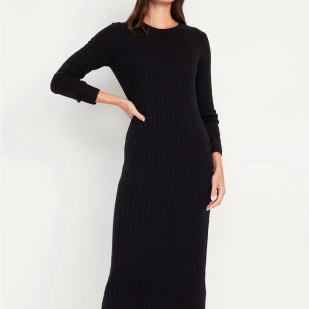 Old Navy Black Long Sleeve Dress